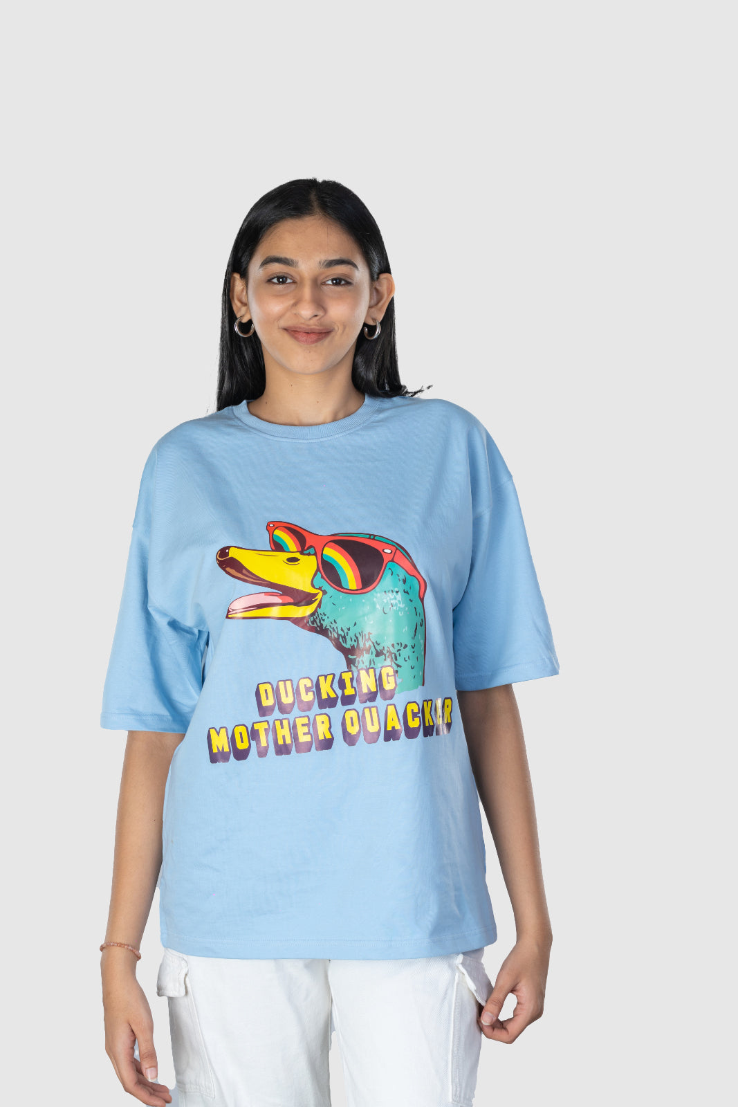 DUCKING MOTHER QUAKER Women's Oversized T-Shirt – TESH