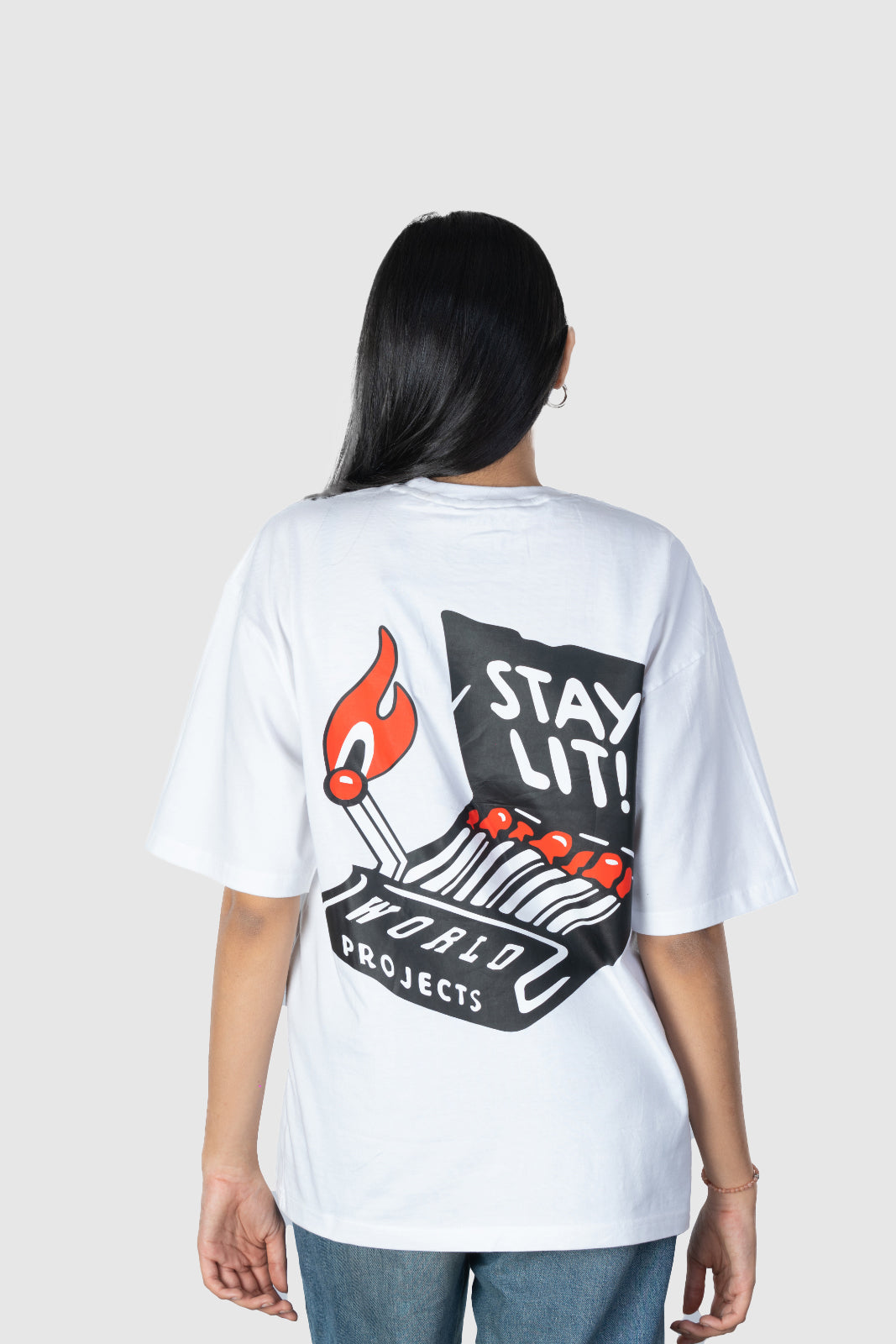 STAY LIT- WOMEN- BACK- WHITE